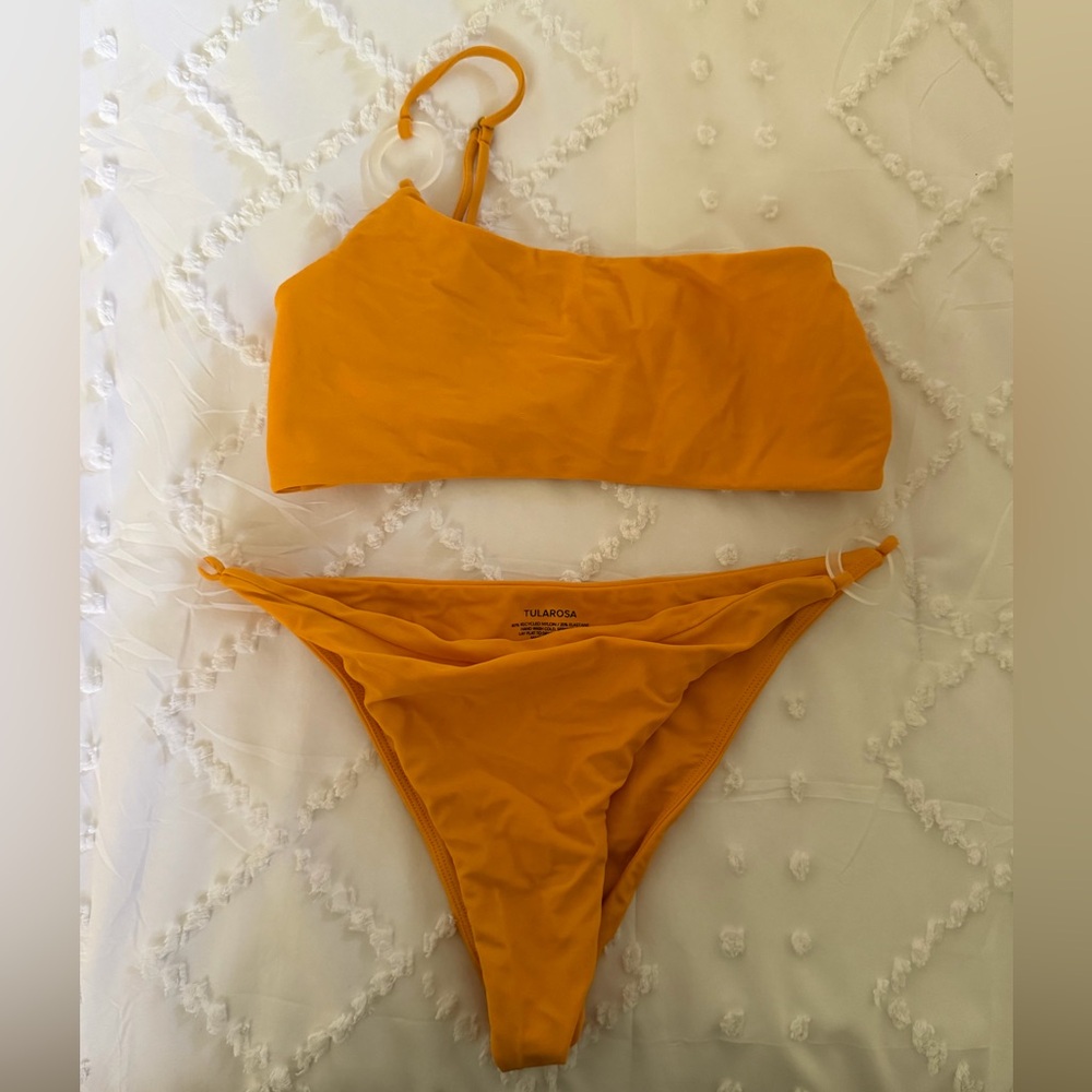 TULAROSA Orange Two-Piece Bikini Set